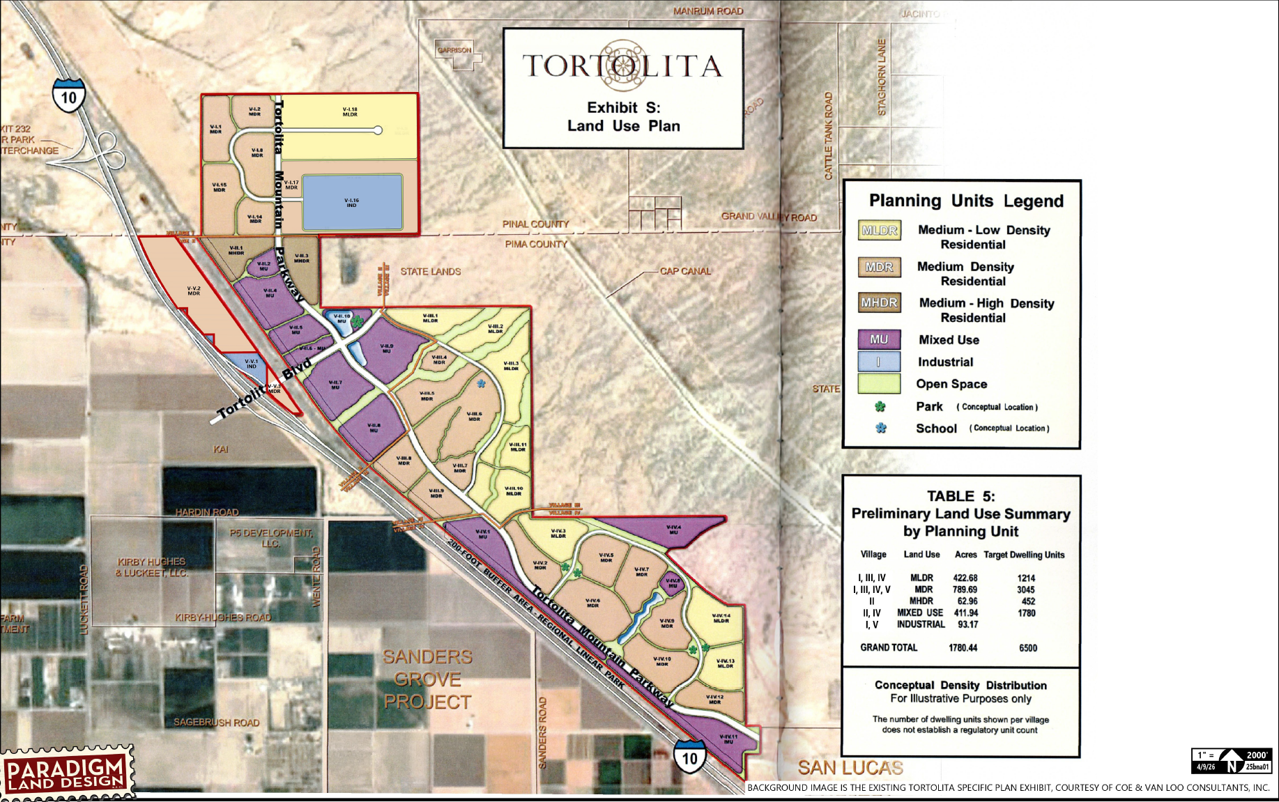 Tortolita Specific Plan Amendment — site plan or rendering