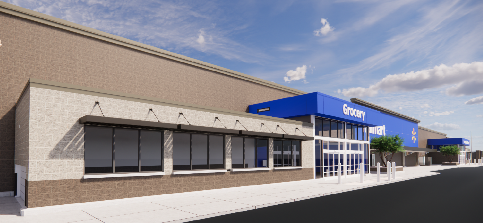 Walmart Supercenter and Fuel Station — site plan or rendering