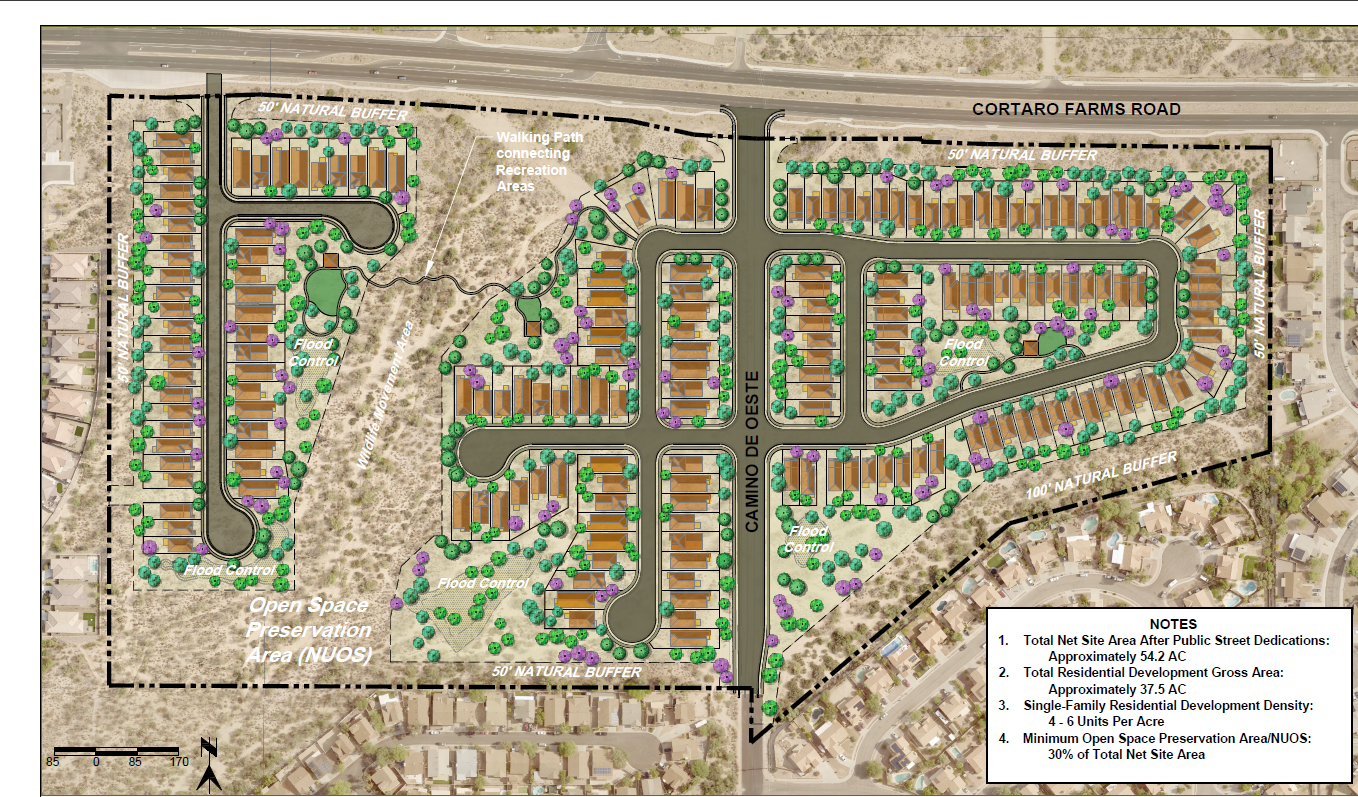 Cortaro/Cam. De Oeste Annex and Rezone — site plan or rendering