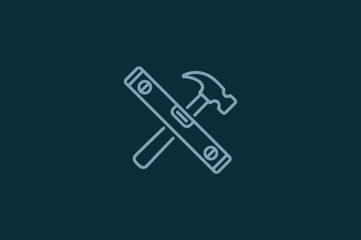 Spirit level and hammer crossed, Construction & Trades placeholder icon