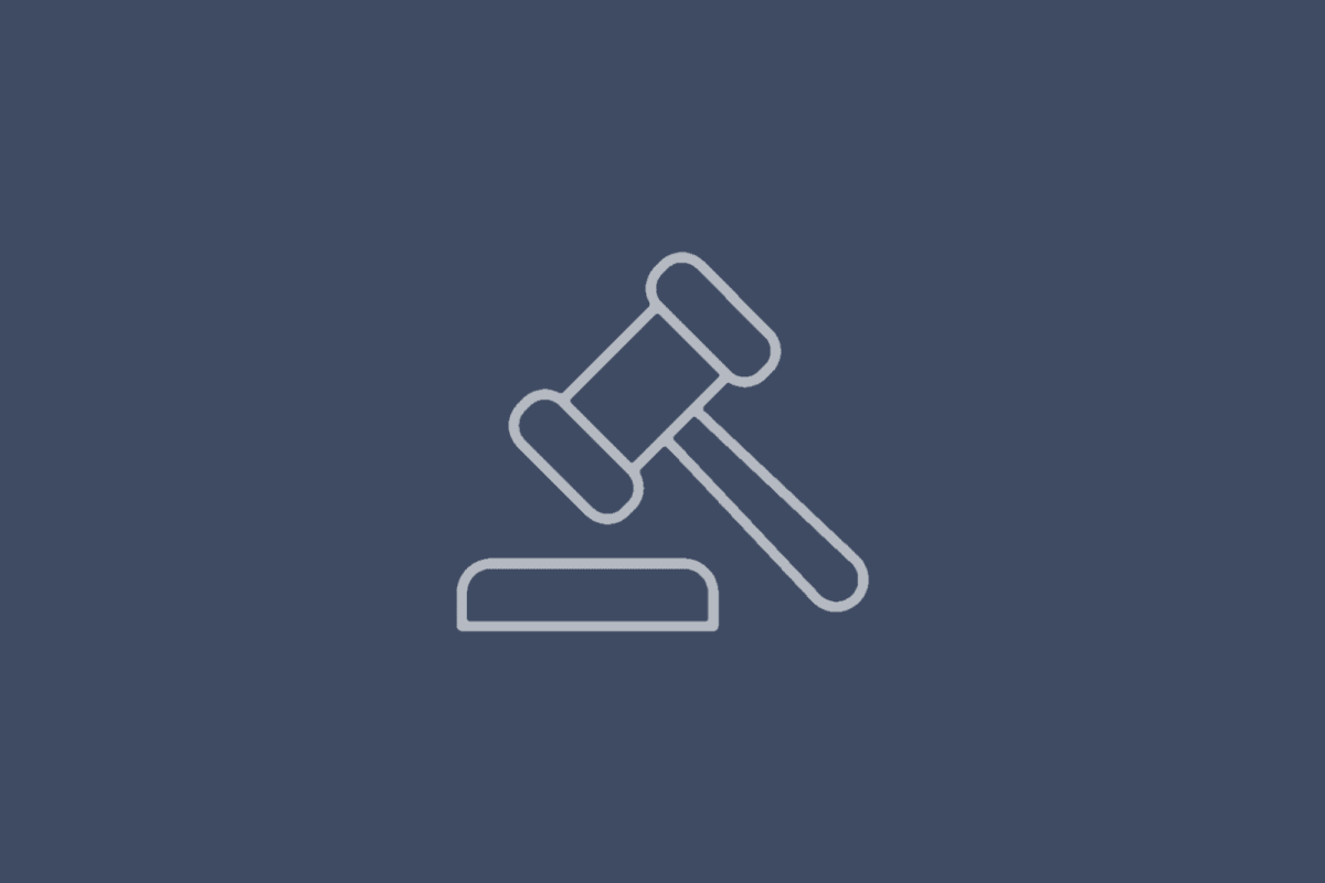 Gavel on a block, Legal & Compliance placeholder icon