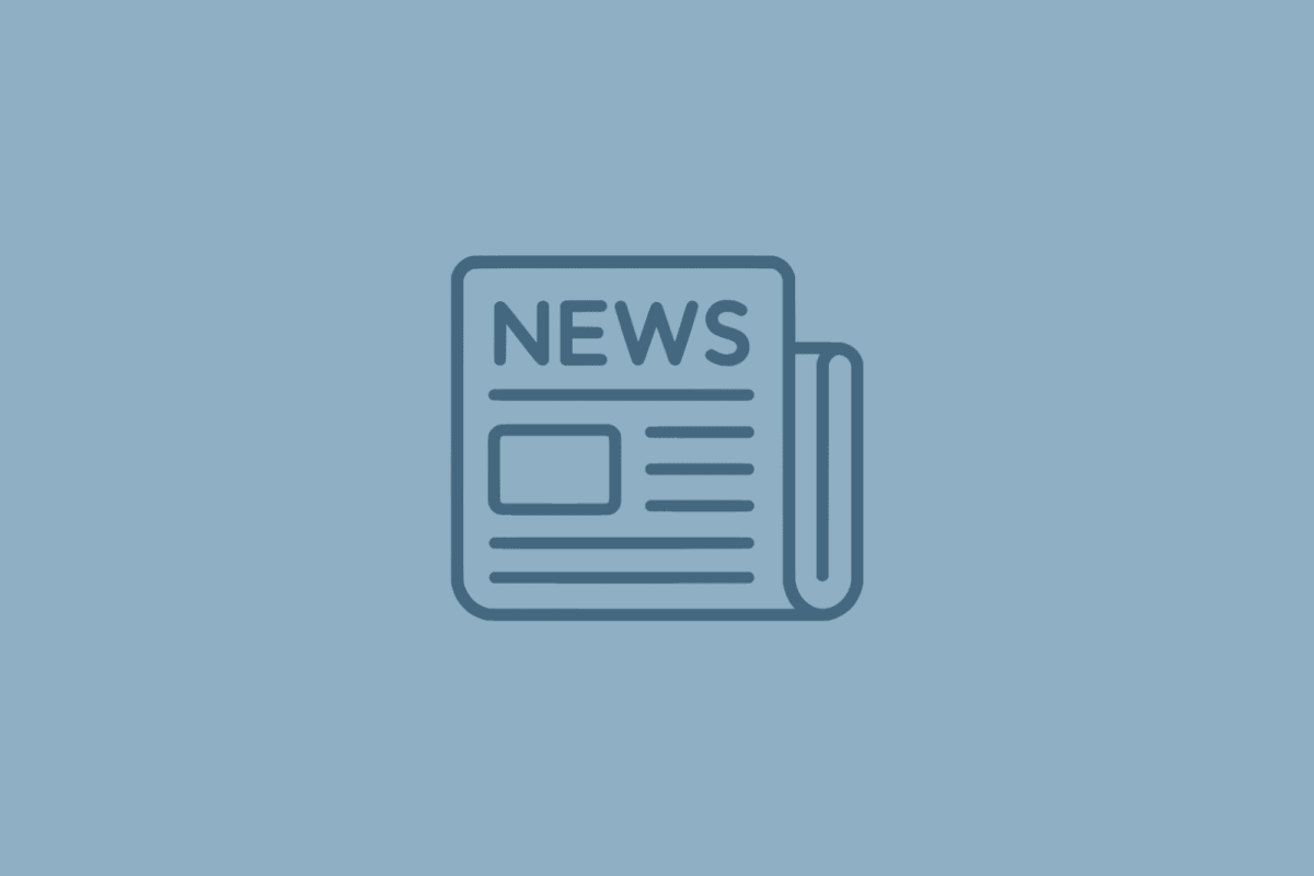 Folded newspaper with a NEWS masthead, Media, Communications & Publishing placeholder icon