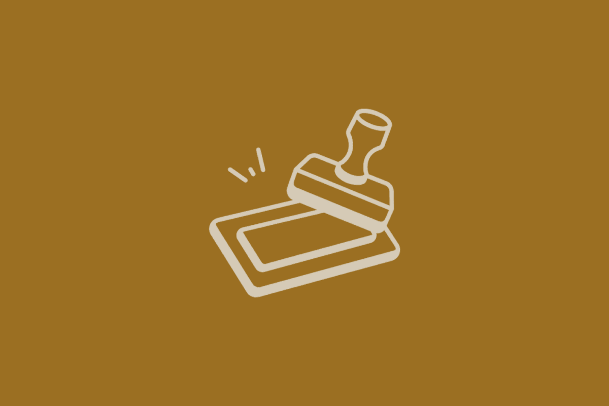 Rubber stamp and ink pad, Printing, Shipping & Office placeholder icon