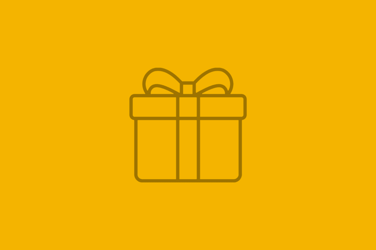 Gift box with ribbon, Retail & Shopping placeholder icon