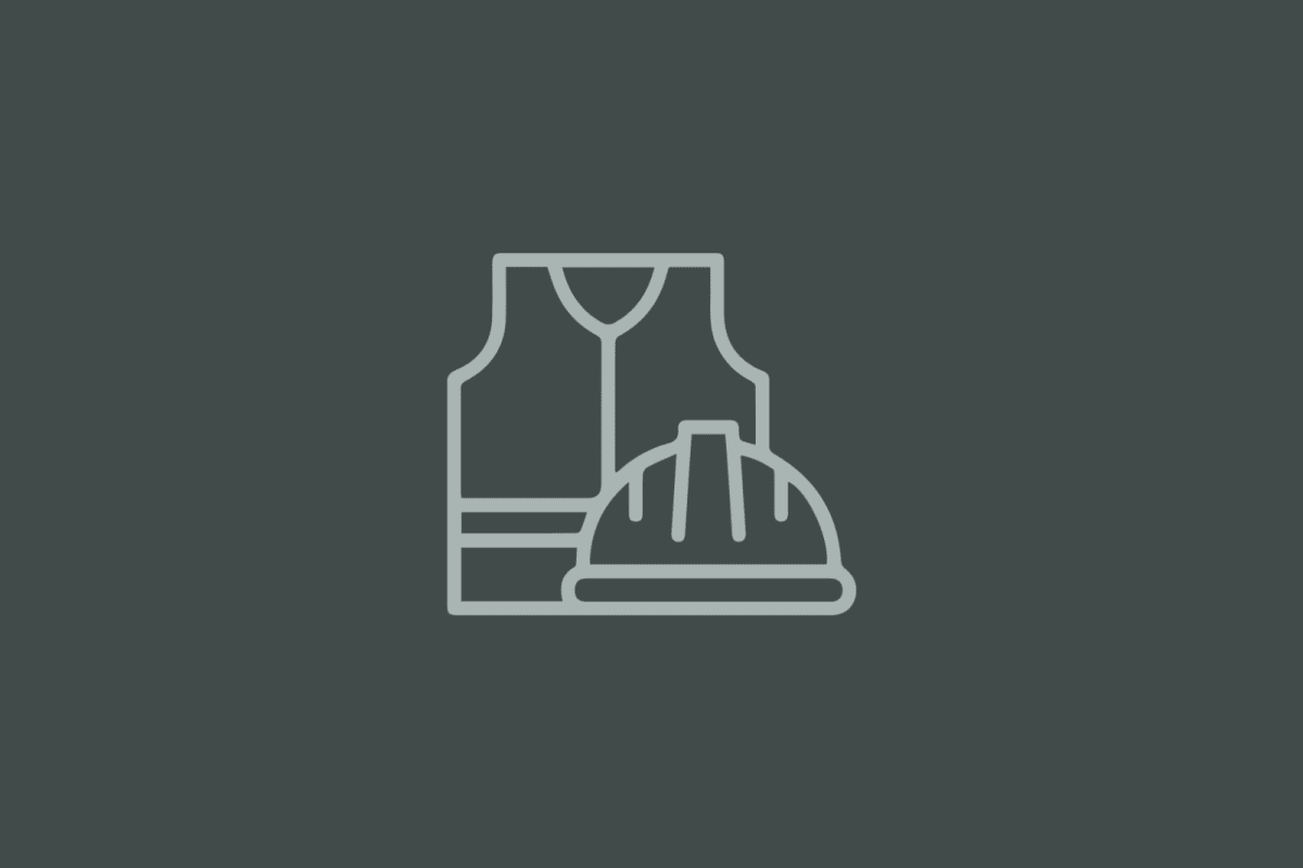 Safety vest and hard hat, Safety & Security placeholder icon