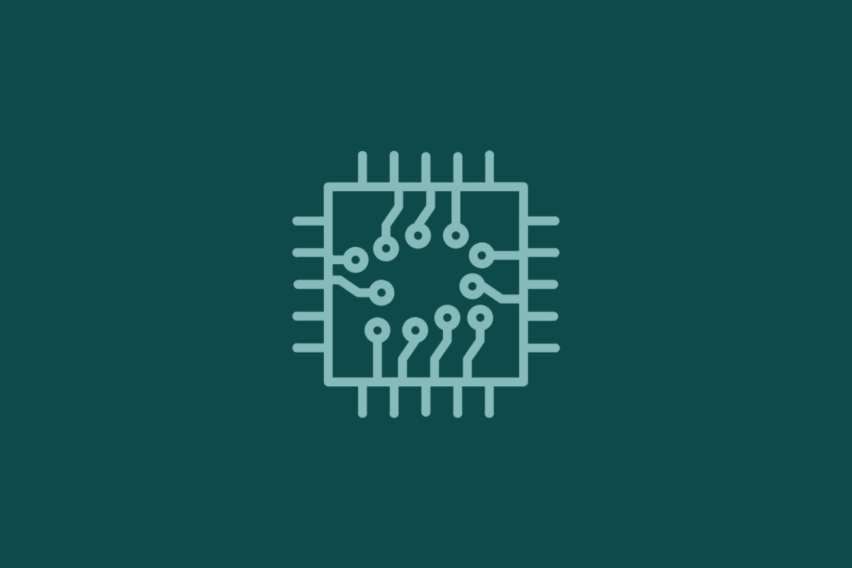 Circuit board with a chip, Technology & IT placeholder icon