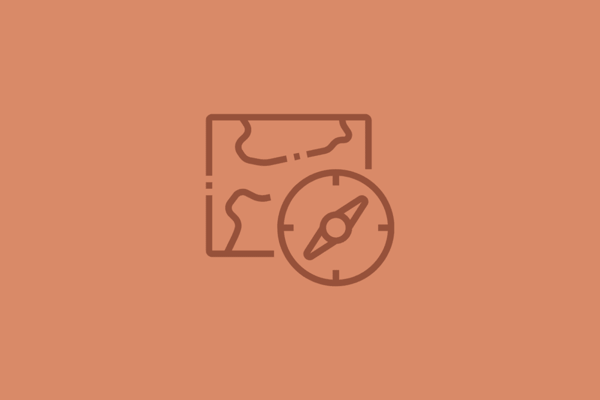 Map with a compass, Travel, Tourism & Lodging placeholder icon