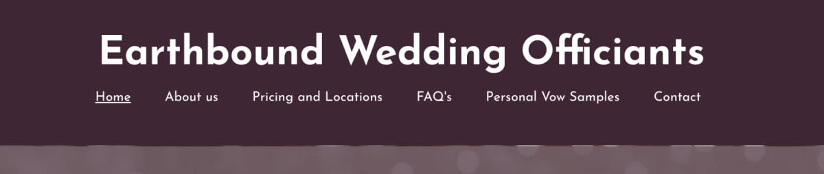 Earthbound Wedding Officiants