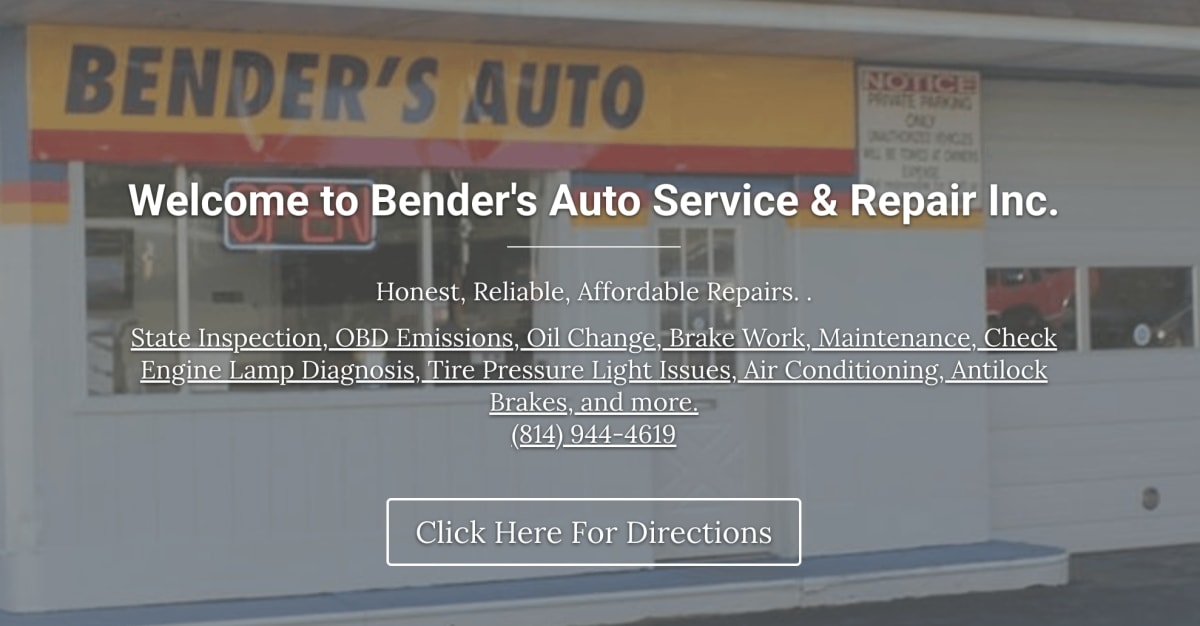 Bender’s Auto Service & Repair Inc.