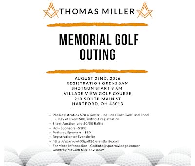 2026 Thomas Miller Memorial Golf Outing
