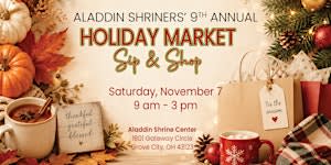 Aladdin Shriners Holiday Market Sip & Shop VENDOR 2026