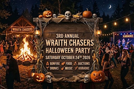 3rd Annual Wraith Chasers Halloween Party