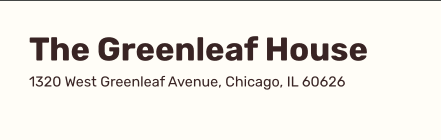 The Greenleaf House