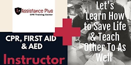 Become A Instructor for FIRST AID, CPR, AED or BLS (Basic Life Support)