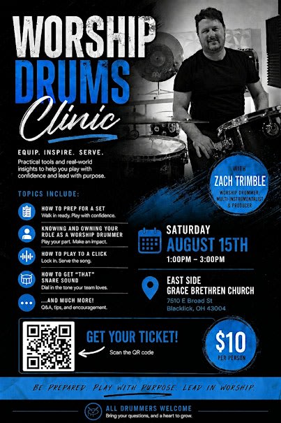 Worship Drums Clinic With Zach Trimble