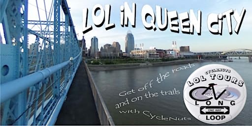 LOL in Queen City Cincinnati OH - Smart-guided Long One-way Loop  Bike Tour