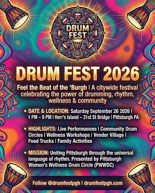 Drum Fest 2026 - Pittsburgh Festival - FREE - Open To All