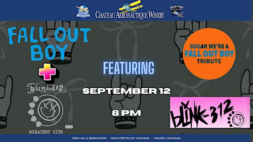 Tribute to FallOut Boy & Blink 182  by Sugar, We're A FOB Tribute Blink 312