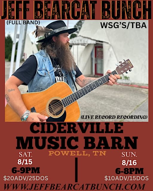 JEFF BEARCAT BUNCH AT CIDERVILLE MUSIC BARN (LIVE RECORD RECORDING) NIGHT 1