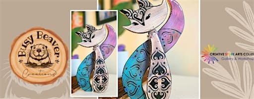 Sophisticated Wooden Cat Painting Workshop