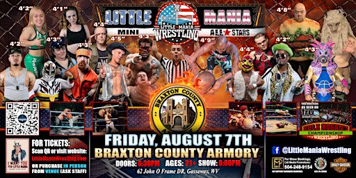 Gassaway, WV - Little Mania Mini Wrestling @Braxton County Armory