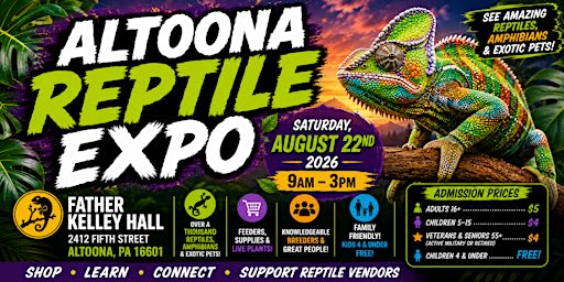 Altoona Reptile Expo - August 22nd, 2026