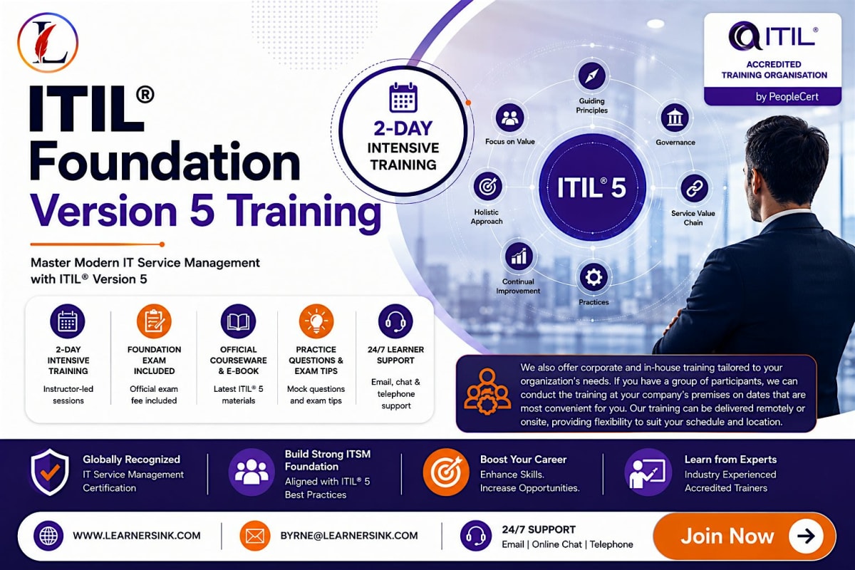 ITIL Version 5 Foundation Training Program in Pittsburgh, PA