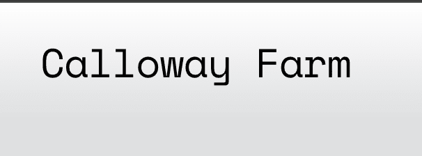Calloway Farm
