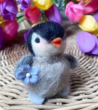 Needle Felted Penguin