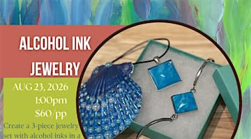 Alcohol Ink Jewelry with Sea Art by Lali