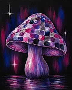 Disco Mushroom Paint & Sip | Toledo