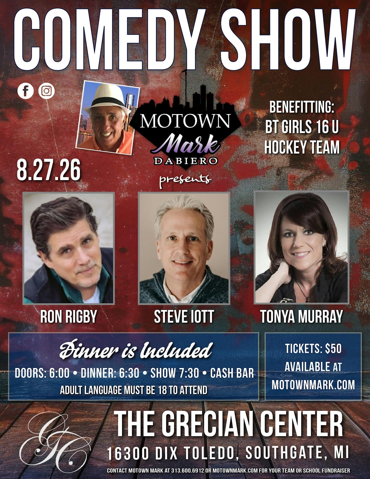 Motown Mark's Comedy Night Returns to Southgate with Dinner Included!