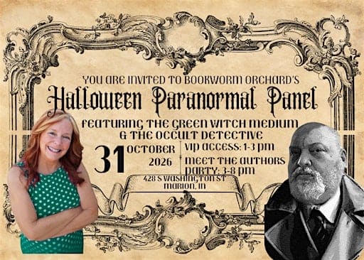 Bookworm Orchard Halloween Paranormal Panel & Book Signing: VIP Access