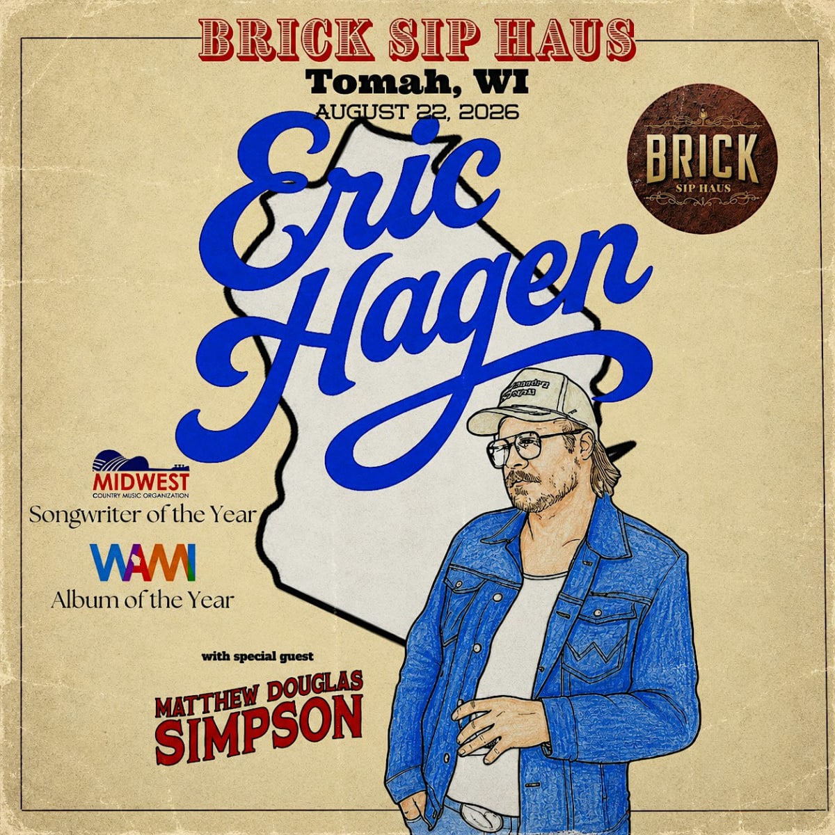 Eric Hagen (Full Band) at Brick Sip Haus w/ Matthew Douglas Simpson