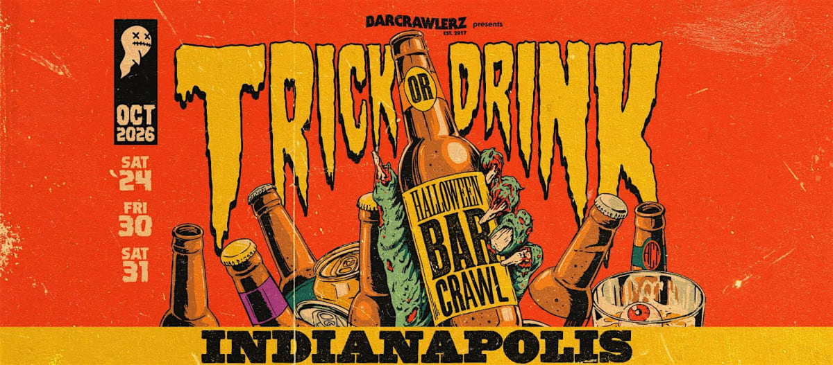 Trick or Drink: Indianapolis Halloween Bar Crawl (3 Days)