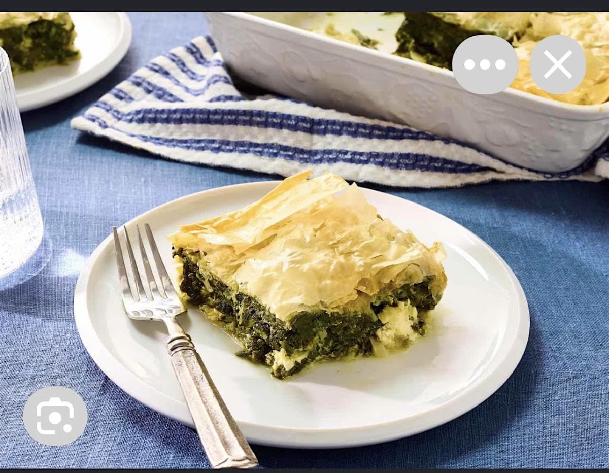 Phylo Creations;  let’s make Spanakopita and a Greek salad