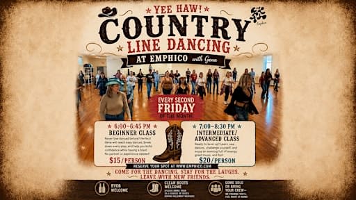 YEE HAW! Country Line Dancing - Beginner Class!