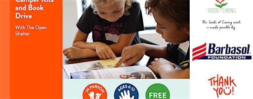 In Person: Camper Kits and Book Drive