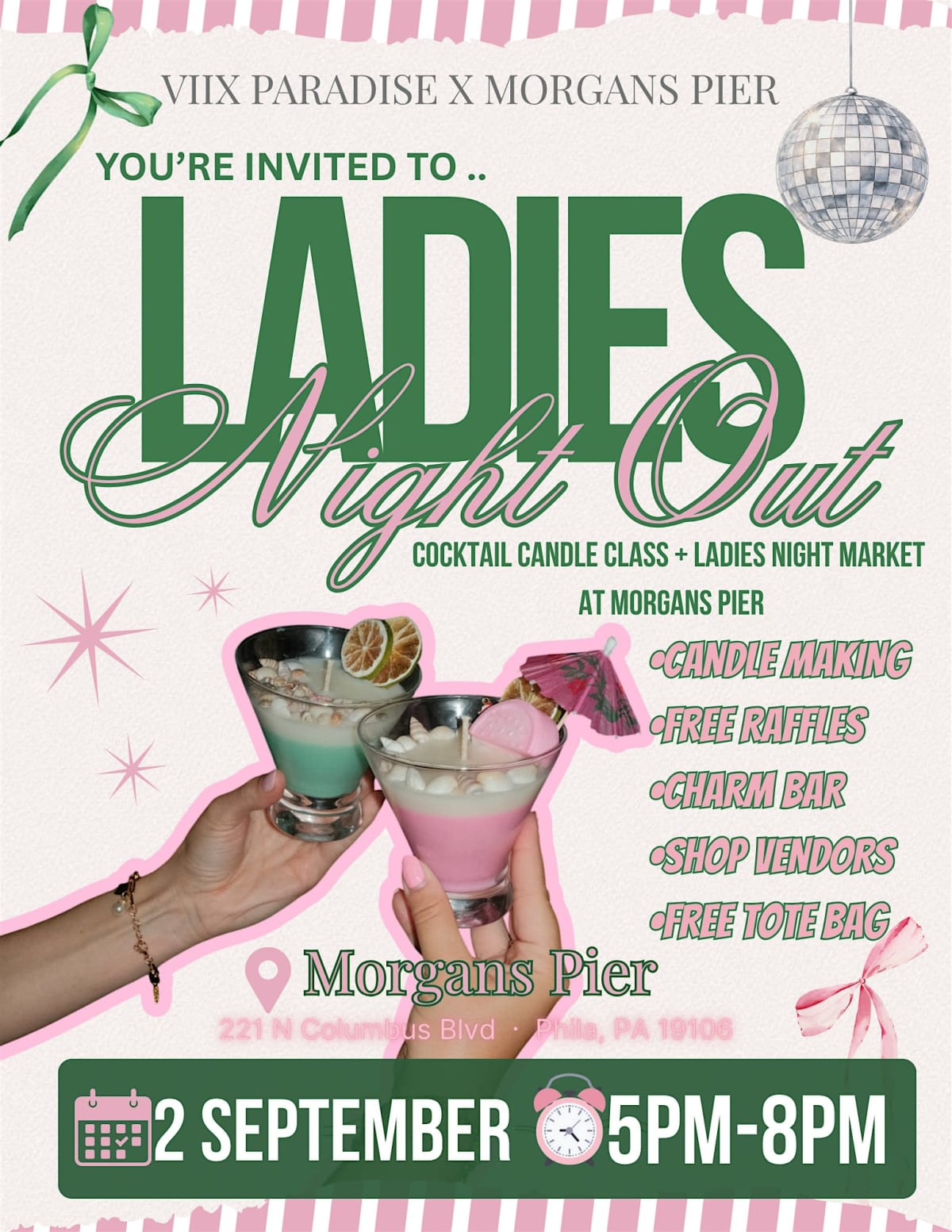 Ladies Night Out: Candle Making & Pop Up Market @Morgans Pier