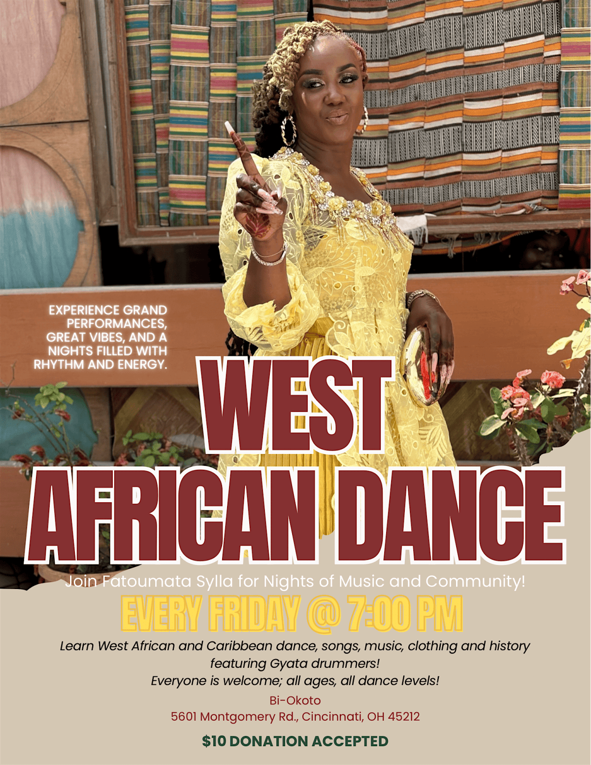 West African & Caribbean Dance  Fitness Class