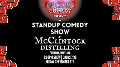 Standup Comedy @ McClintock Distilling (Frederick, MD)