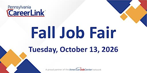 PA CareerLink® Clinton County 2026 Fall Job Fair