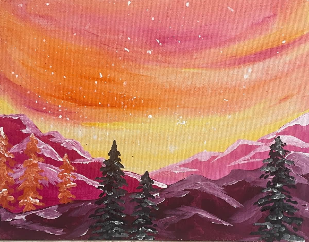 Fall Mountains Paint & Sip