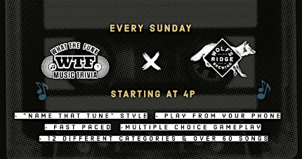 What The Funk Music Trivia at Wolfe's Ridge Taproom