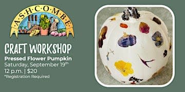 Pressed Flower Craft Pumpkin