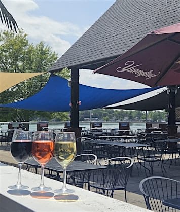 Fall Wine Tasting On Zukey Lake Tavern's Roof Deck