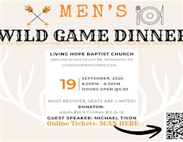 Men's Wild Game Dinner