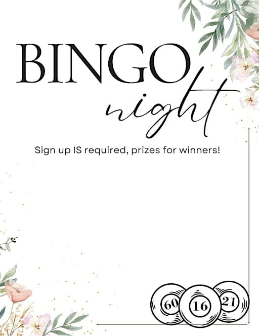 BINGO at The Nook!