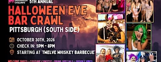 Halloween Eve Bar Crawl 10/30 - PITTSBURGH (South Side)
