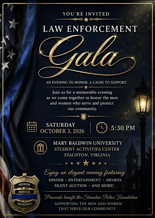 Staunton Police Foundation 8th Annual Law Enforcement Gala